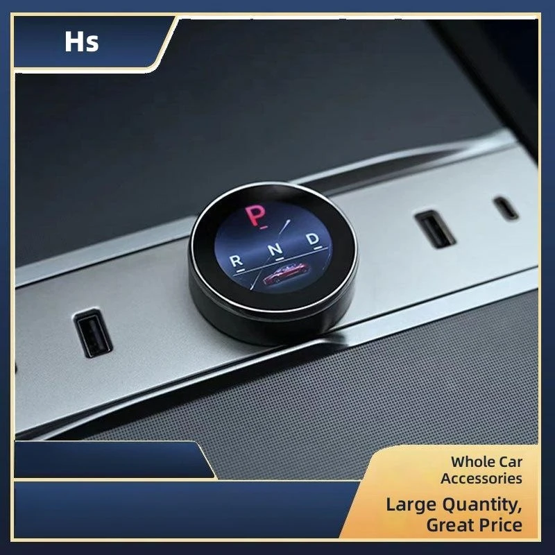 

Shift Knob Adapter with Rotating Handle for Tesla Model 3 , New Version for Car Interior Upgrade