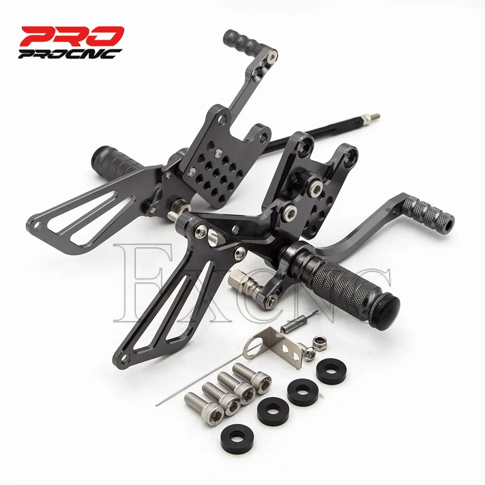 

For SUZUKI SV650 SV650S SV1000/S 1998-2014 Adjustable Aluminum Motorcycle Rearset Footrest Footpeg Rear Set Footrest Foot Peg