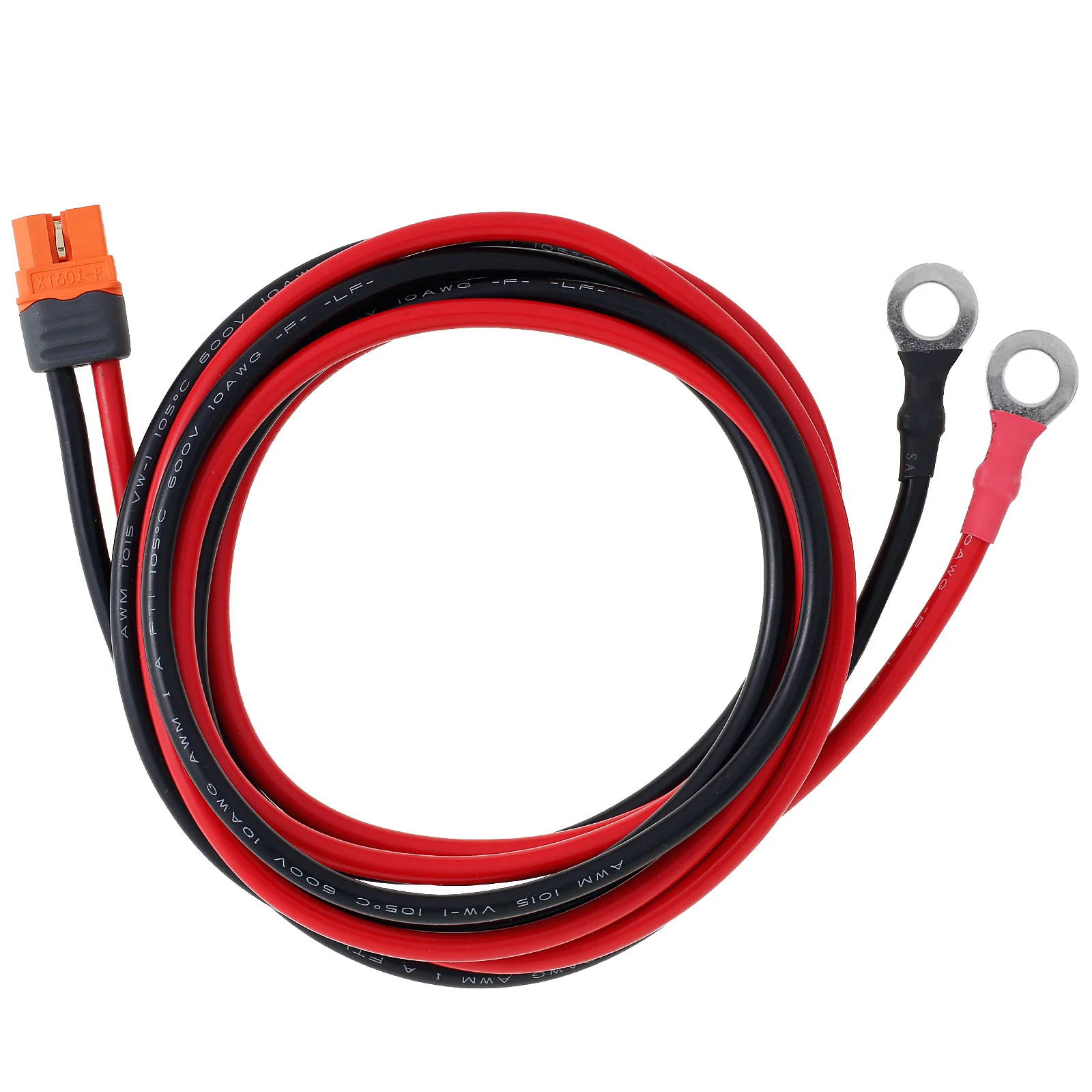 XT60i to O Ring Terminal Cable Safe XT60i Female to O Ring Connector Protective XT60i F Extension Cable Solar to XT60i Charge