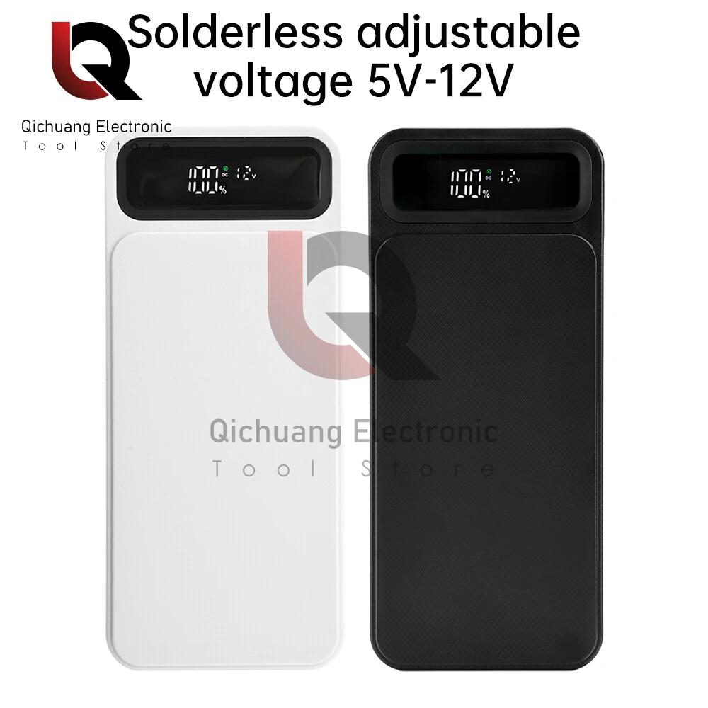 8X 10X 18650 Battery Charger Adjustable Mobile Power Sleeve Charging Power Case Battery Type C Powerbank Case Bank Cover Kit