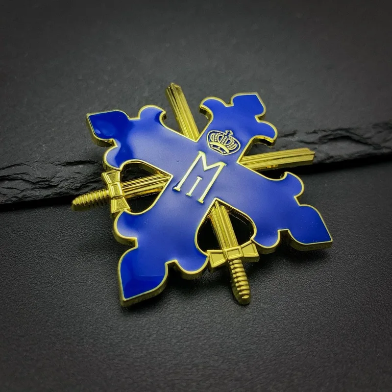 

Оптовая продажа, медаль Рранского Мишеля, значок с синим крестом, немецкая медаль, рождественский подарок, кулон