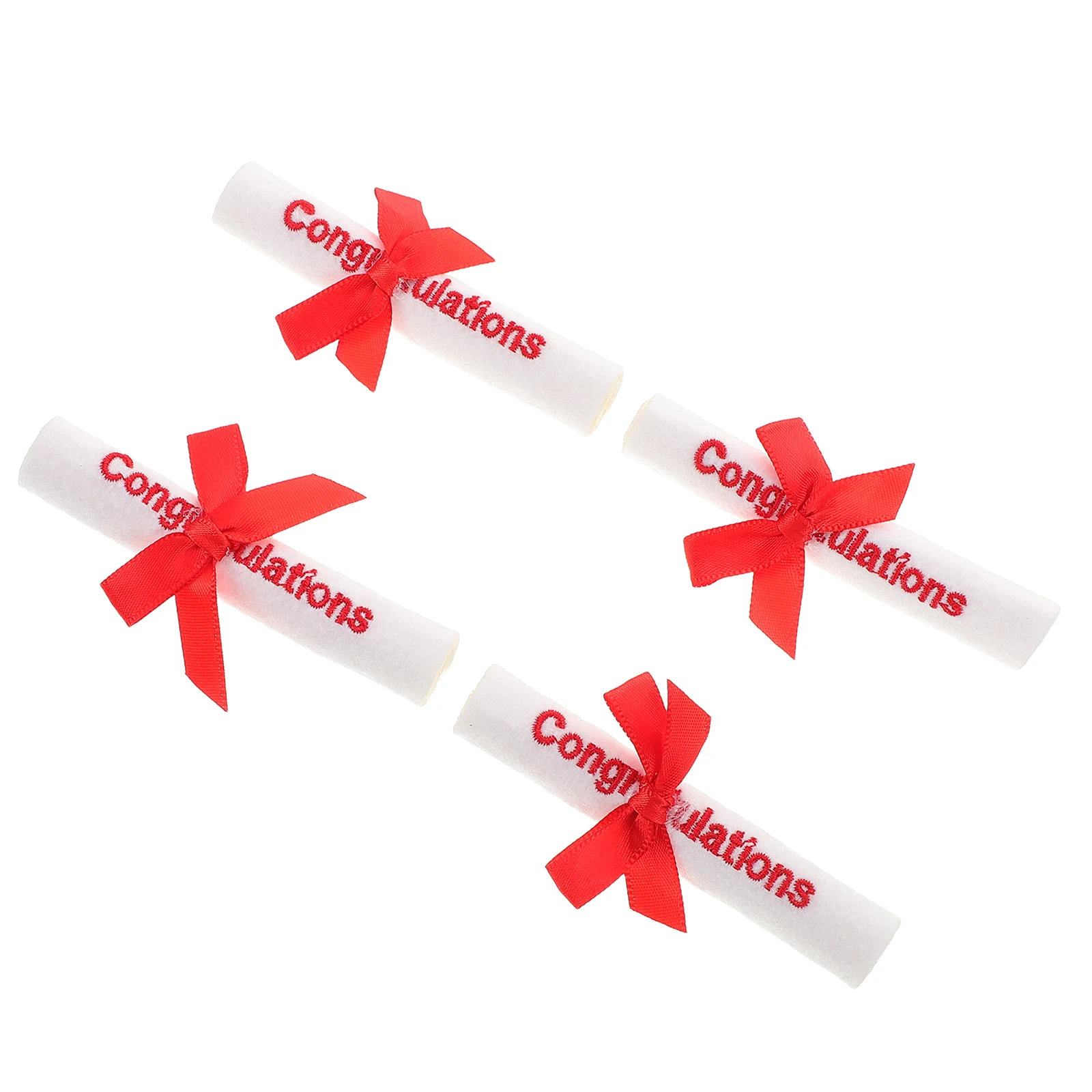 

4pcs Mini Diploma Parchment Accessories Pocket Small Certificate Roll Academic Extras Graduation Micro Diploma Scrolls