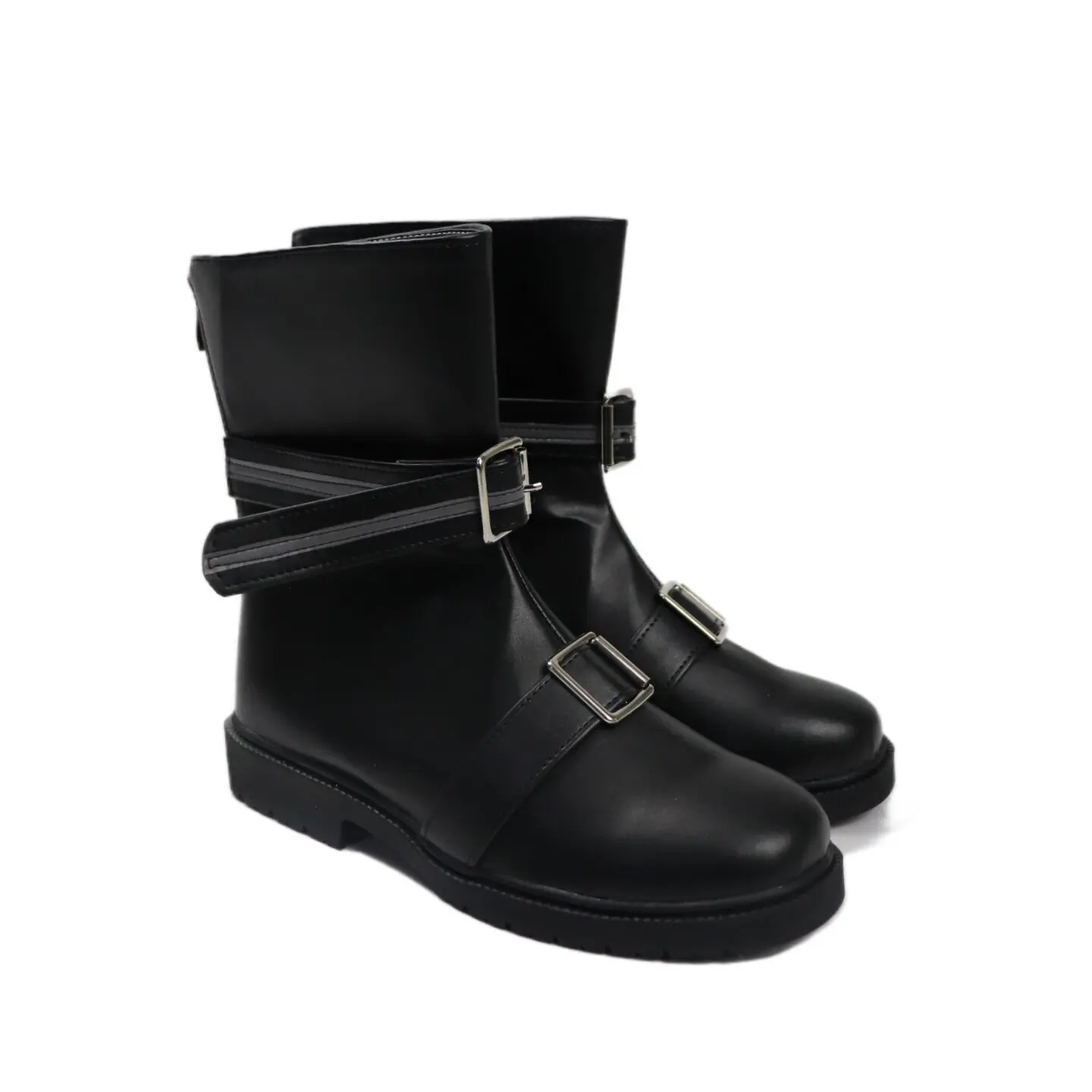 Anime Magical Girl Witch Trials‌ Kurobe Nanoka Cosplay Shoes Black Short PU Leather Boots For Halloween Carnival