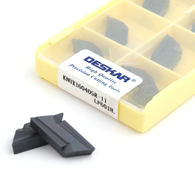 

10pcs KNUX160405R-11 KNUX160405L-11 LF6018 LF6028 DESKAR Carbide Inserts Milling Turning Tool CNC Lathe Machine Cutter Tools