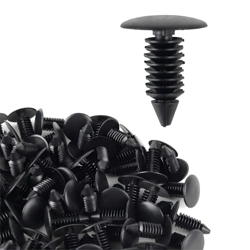 Auto Fender Bumper Inset Rivet Clips, Exterior Snap Retainer Fasteners for Mud Flap Wheel Well Liner Spare Parts