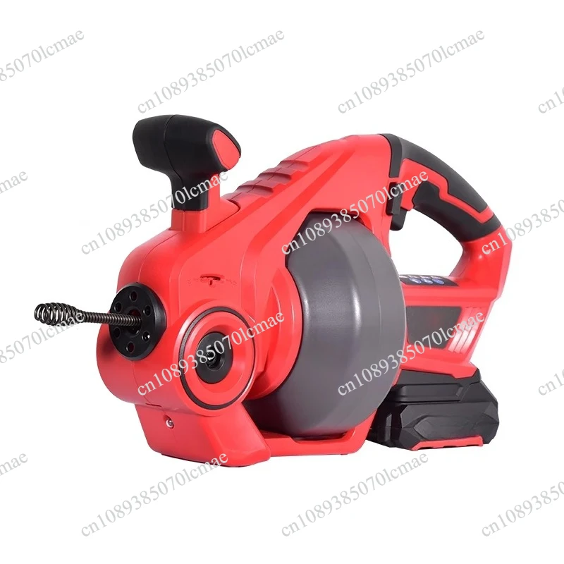 Pipe dredging machine Professional sewer toilet toilet clogged cleaning tool Portable lithium battery dredging artifact