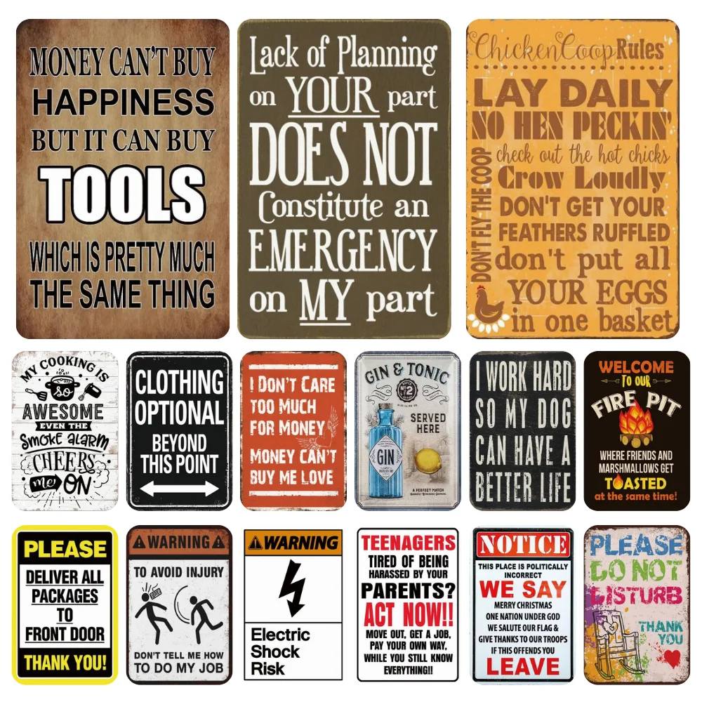 Retro Metal Tin Sig…