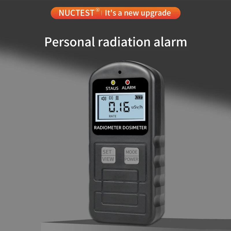 F9000 Professional Nuclear Radiation Detector Geiger Counter Ionizing Radiation X-ray Beta Detect Personal Dose Alarm Tester