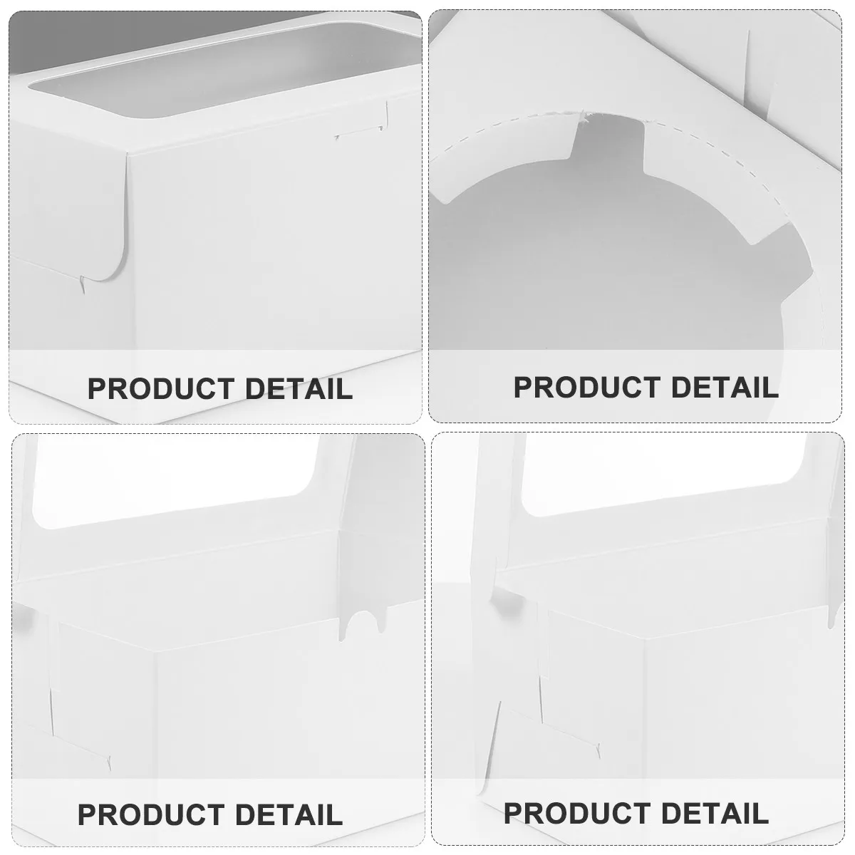 Paquete de 10 Cajas de Papel para Cupcakes de Grado Alimenticio, Caja de Embalaje para Postres, para Tartas de Huevo, Muffins, Galletas, Regalo para Fiestas de Cumpleaños