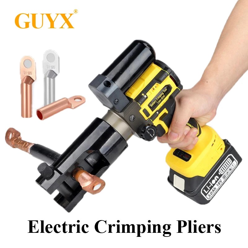 CM-300 Portable Lithium Electric Crimping Pliers Hydraulic Copper Aluminum Terminal Crimping Electrician Special Cable Pliers