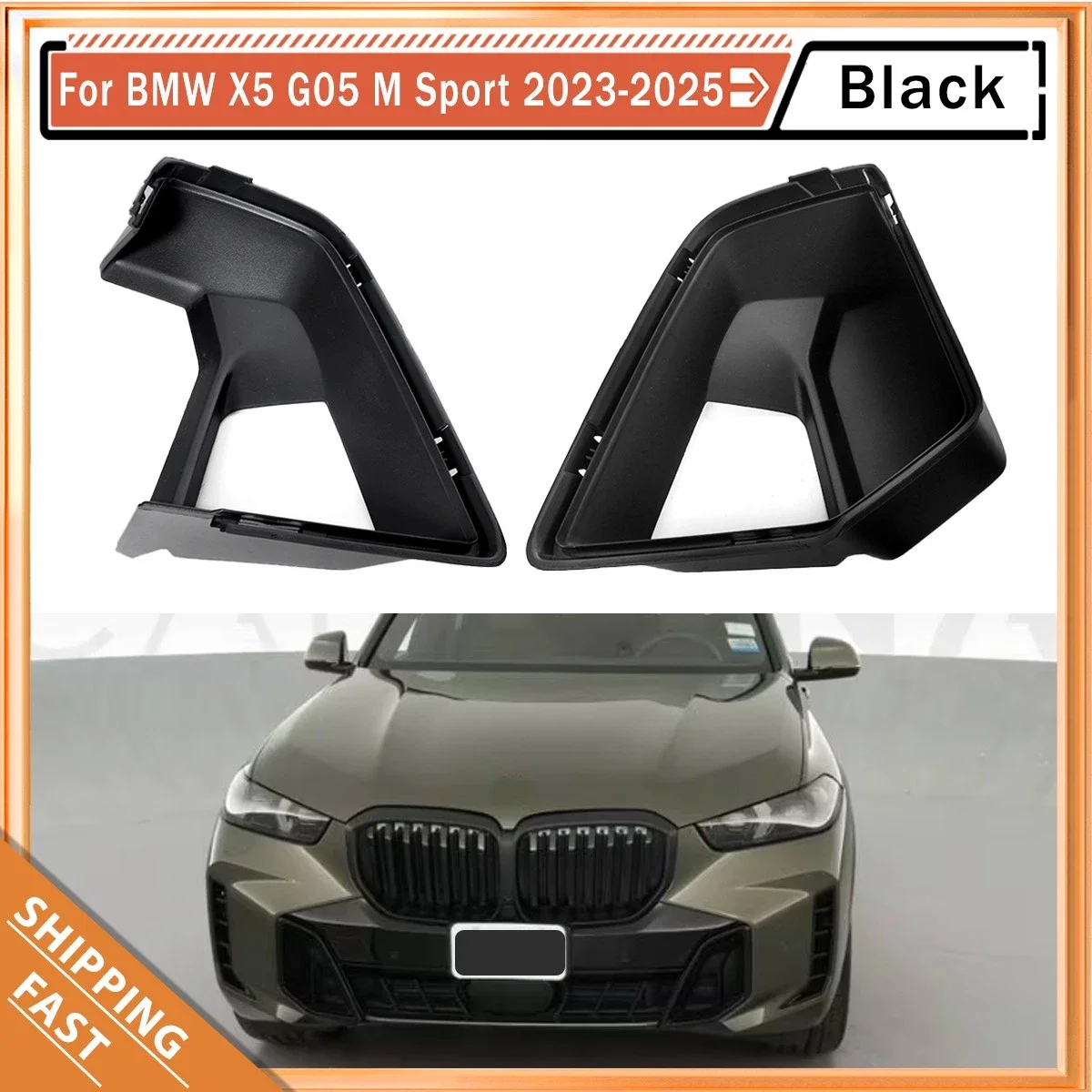 

Front Bumper Air Inlet Grille Base for BMW G05 X5 M Sport 2023 2024 2025 Replace for 51118086039 51118086042