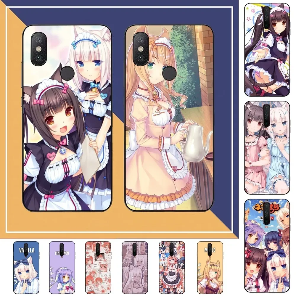 

Nekopara Anime Phone Case For Redmi Note 4 X 5 A 6 7 8 T 9 9S 10 11 11S 11Epro Poco M3 pro