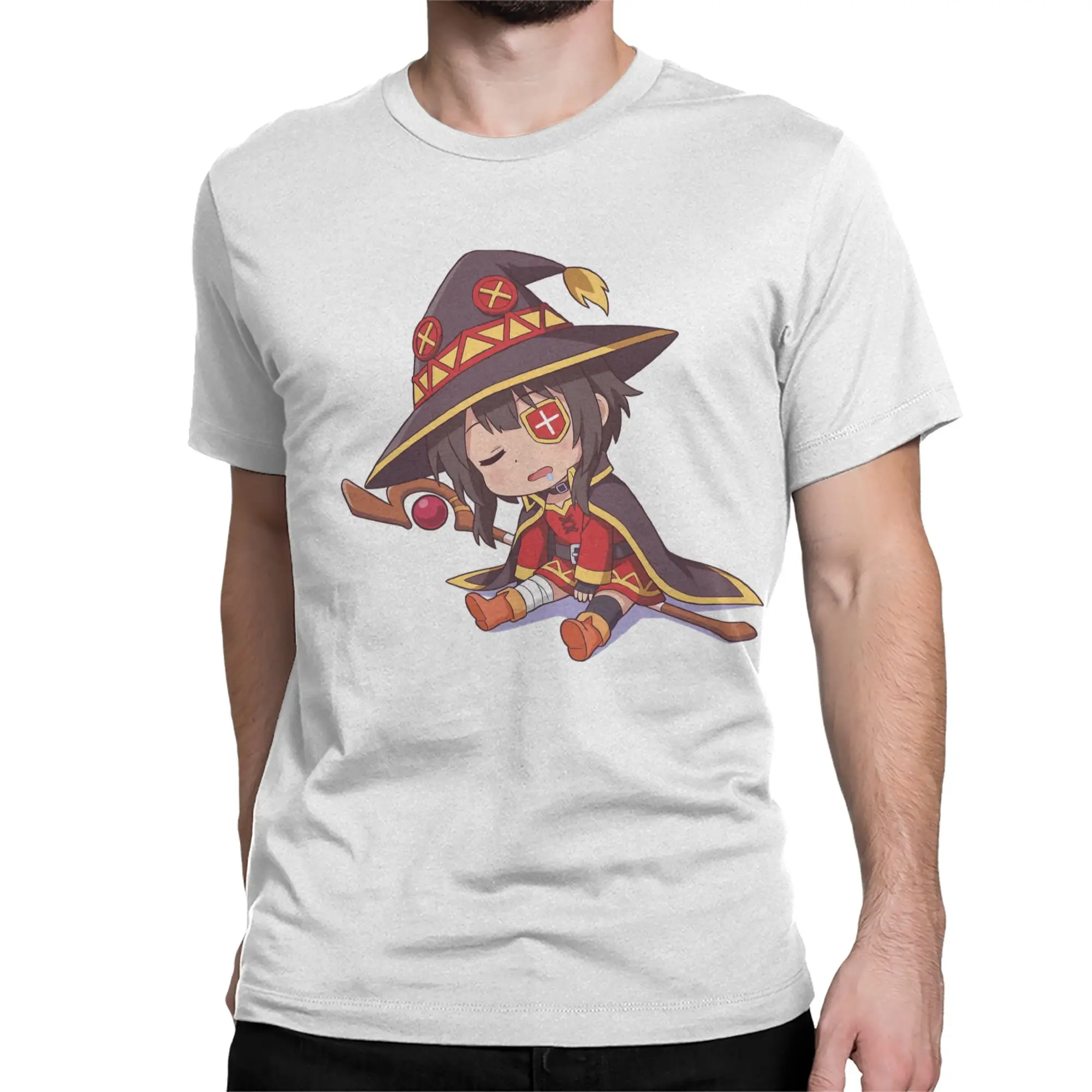 Konosuba Megumin Chibi Explosion Mage Art  T-Shirts Men Women  Cotton Tees Crew Neck Short Sleeve T Shirt New Arrival Tops