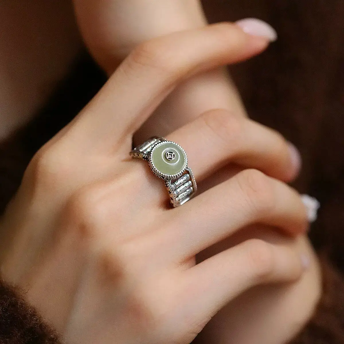ruth-well-ring-adjustable-live-mouth-simple-luxury-personality-abacus-ring-fashionable-jewelry-accessory