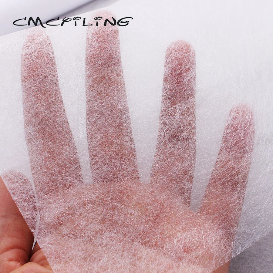 

CMCYILING Double Faced Adhesive Fabric DIY Accessories Cloth Patchwork Lining Fabric Need To Use Electric Iron 50cmx111cm