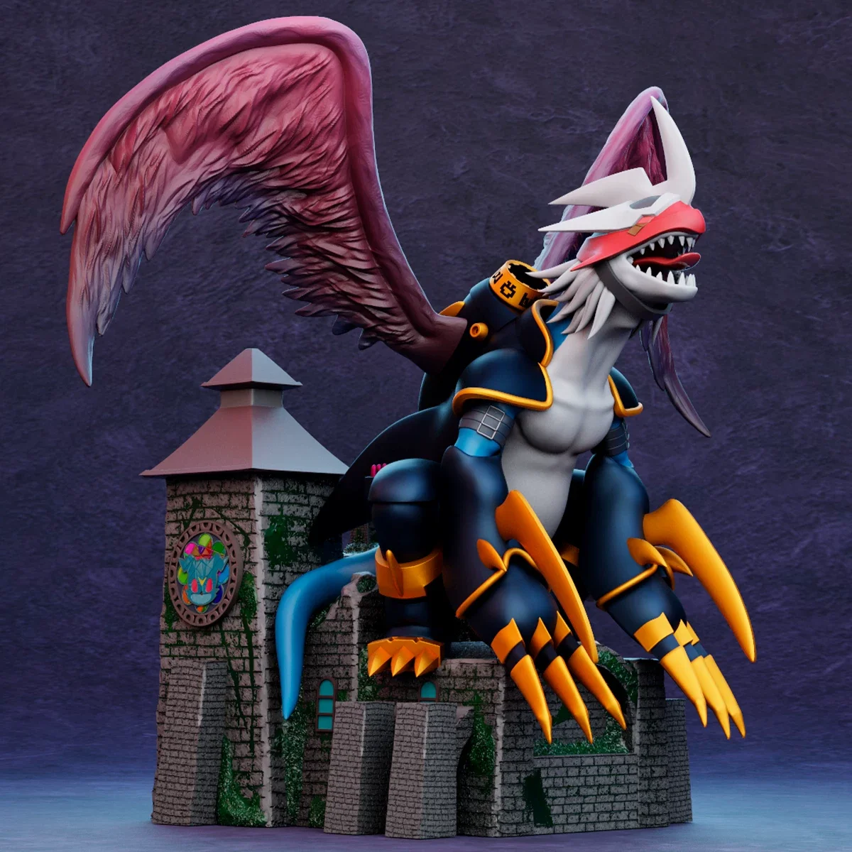 

Model Customization 15cm Imperialdramon Model Toys Digimon Adventure Gk Customize 3D printing model