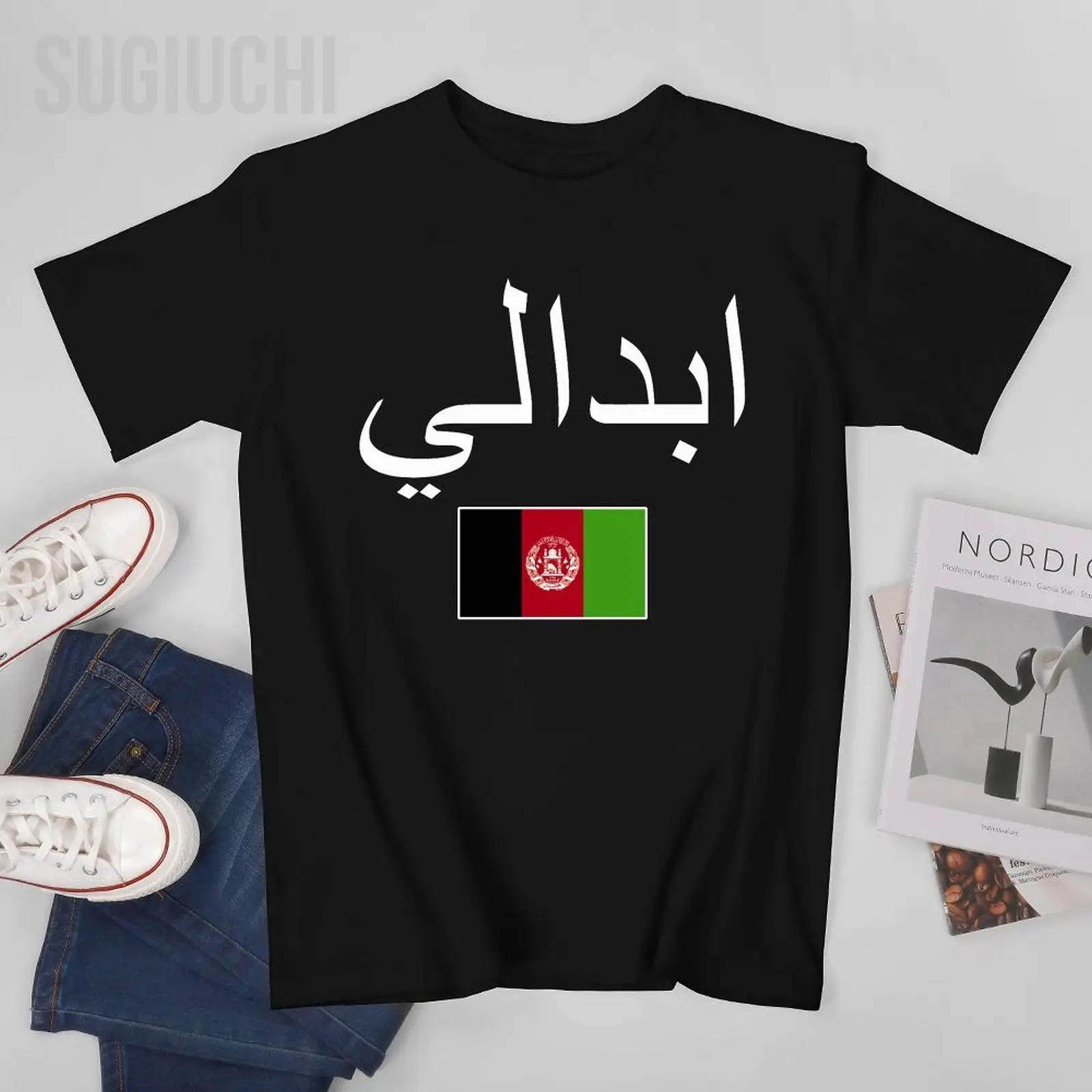 Unisex Men Tshirt Afghanistan Flag And Font Tees T-Shirt O-neck T Shirts Women Boys 100% Cotton Clothing More Color