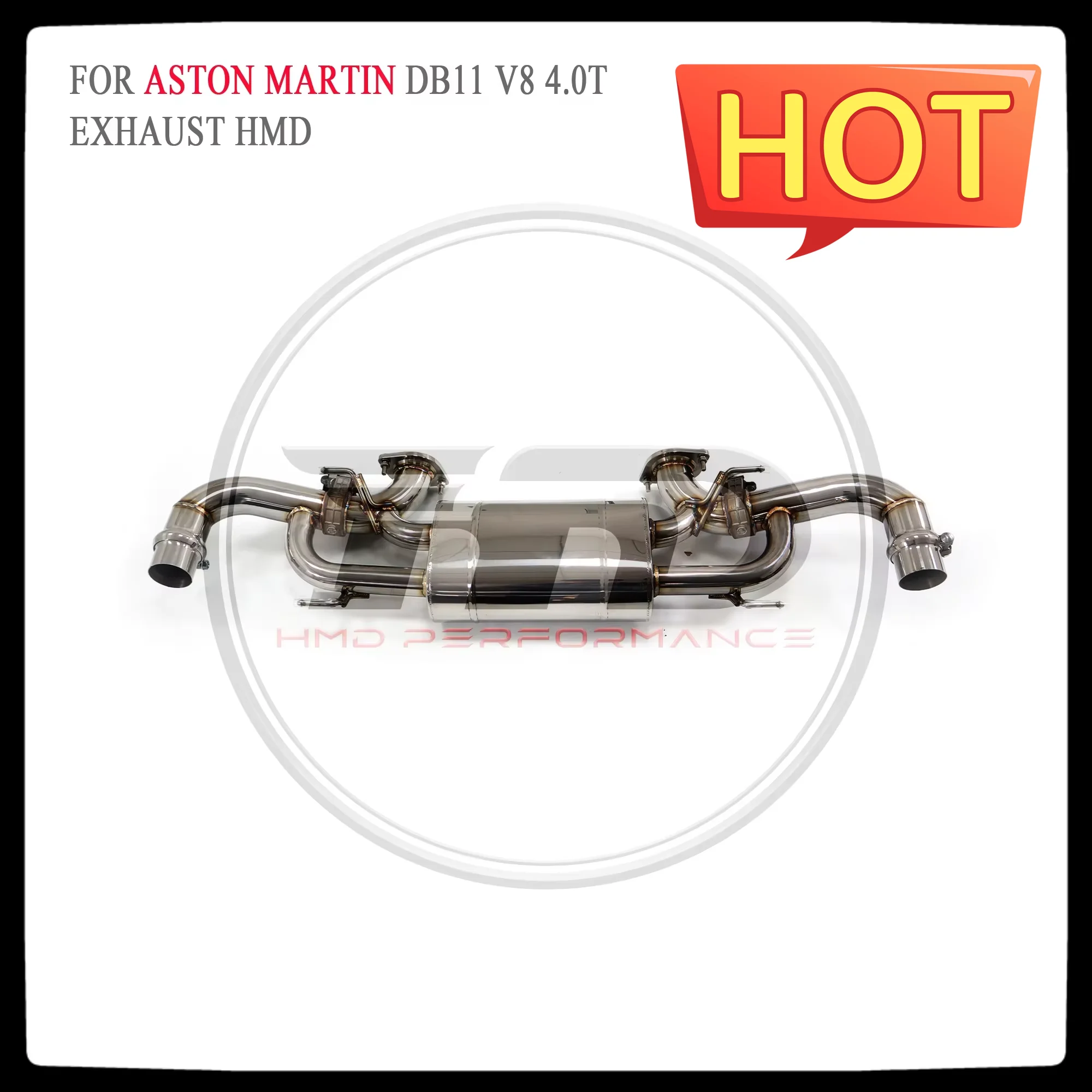 HMD Stainless Steel Exhaust System Performance Catback for Aston Martin DB11 V8 4.0T Valve Muffler