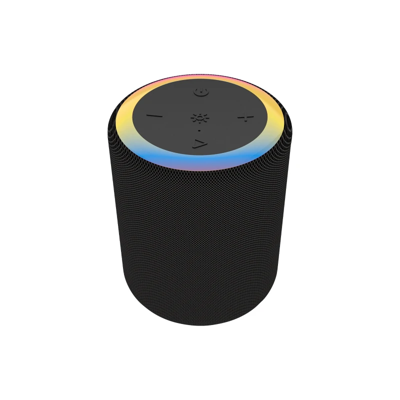 Portable Wireless Bluetooth RGB Light Caixa De Som Outdoor Waterproof IPX6 Cylindrical Small Steel Cannon Speaker Support TF TWS