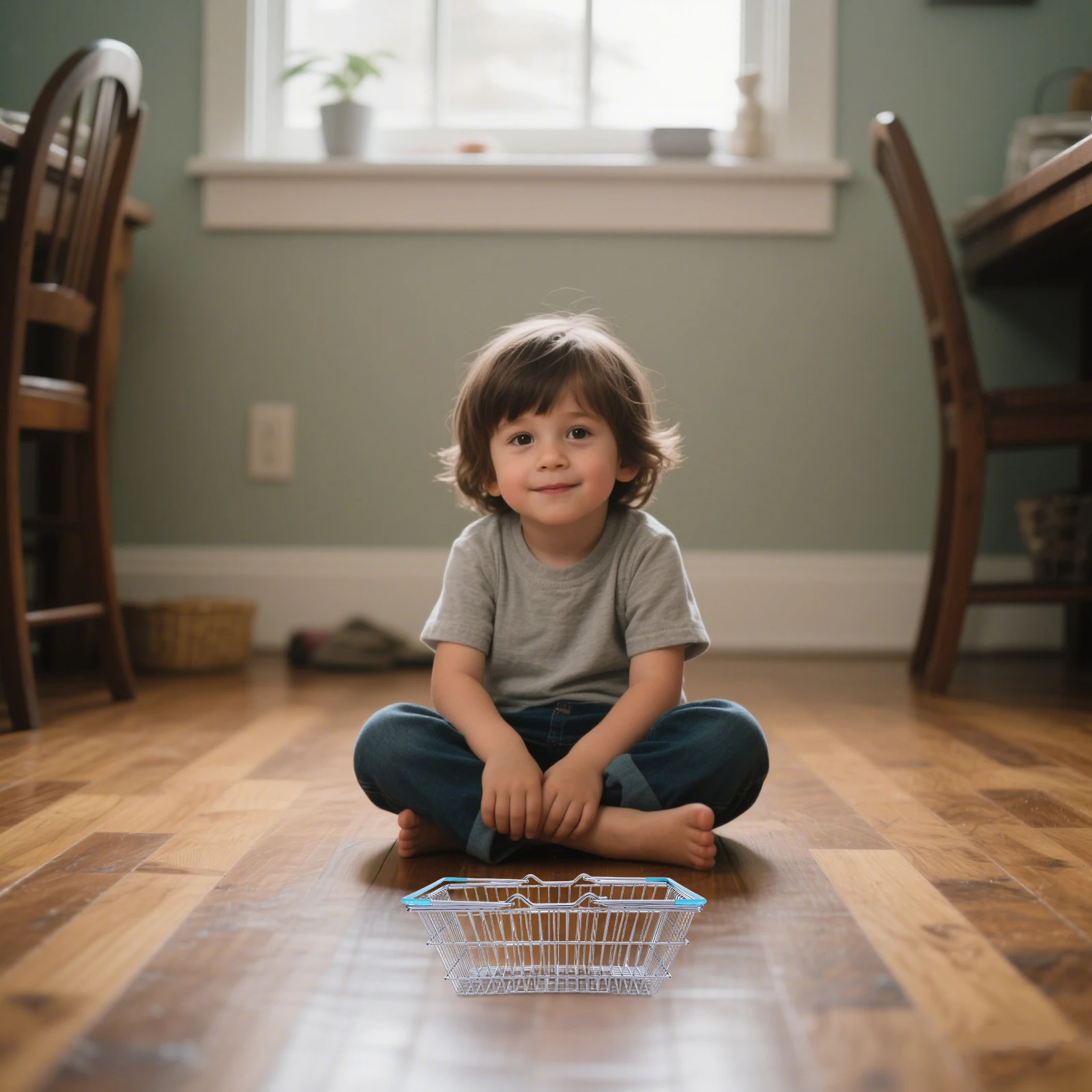 Mini Shopping Kinder Kleiner Eisendrahtkorb Langlebiger Spielhaus-Aufbewahrungswagen Supermarkt-Einkaufswagen Dekorativer Desktop-Korb