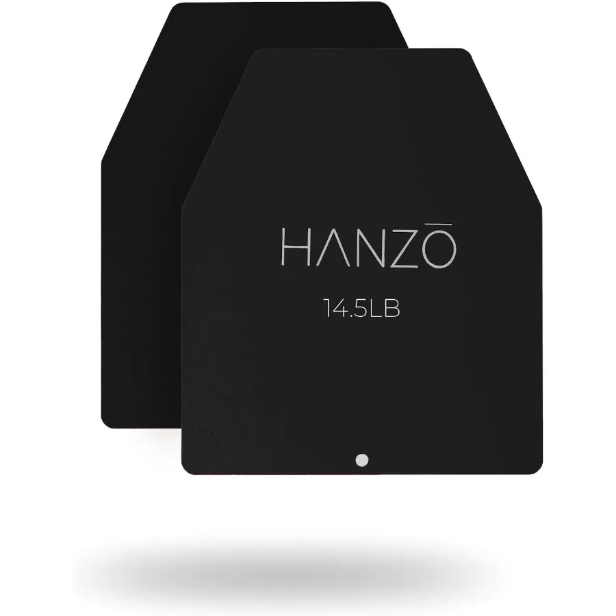 أطباق سترة مرجحة من HANZO بوزن 17.5 رطلًا و29 رطلًا أو 39.5 رطلًا، ألواح فولاذية مطلية بالمسحوق للسترات الموزحة، مقاومة متينة