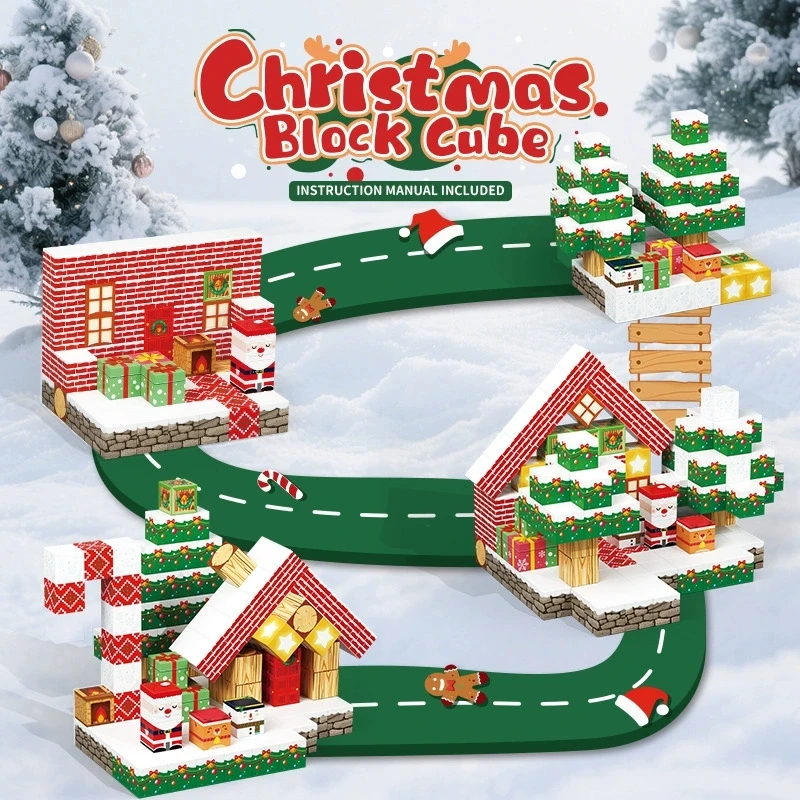 Magnetische Bausteine Mine World Magnet Cube Set für Jungen Mädchen Kind Alter 3+ DIY Modell Kinder Stem STEM Sensorisches Spielzeug Geschenk