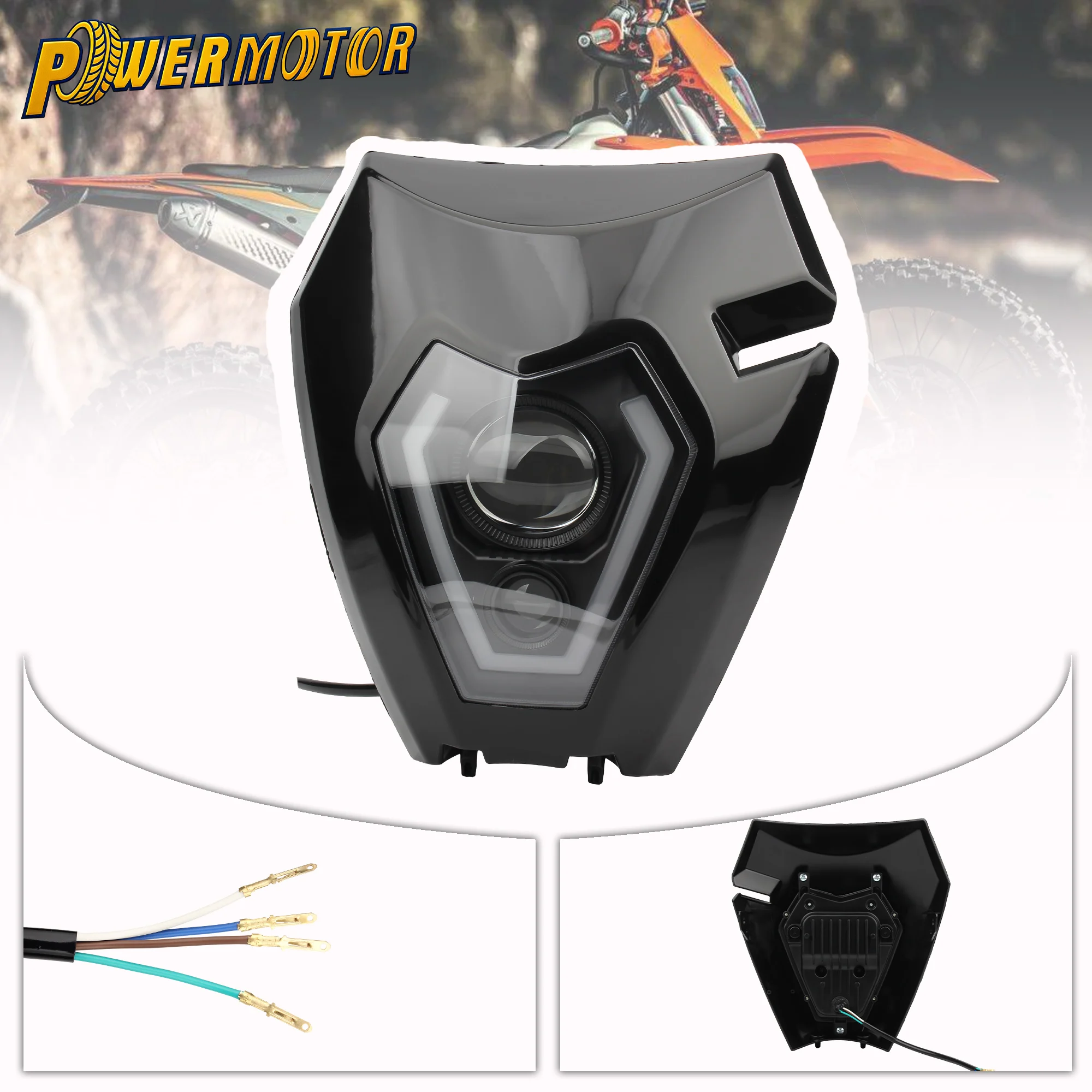 

For KTM EXC300 Motorcycle Headlight Fairing 250 450 2008-2013 EXC-F 2013-2022 Dirt Pit Bike Motocross Headlamp Plate Enduro