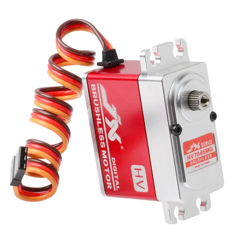 

JX Сервопривод 32 кг 47 кг с большим крутящим моментом BLS-HV7032 HV7046MG Бесщеточный двигатель Цельнометаллический цифровой сервопривод с ЧПУ для радиоуправляемого автомобиля Вертолет Дрон