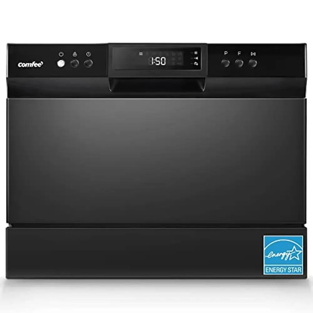 Portable Energy Star Dishwasher 6 Place Settings 8 Washing Programs Compact Size Easy Installation Heavy Stain Removal Speed