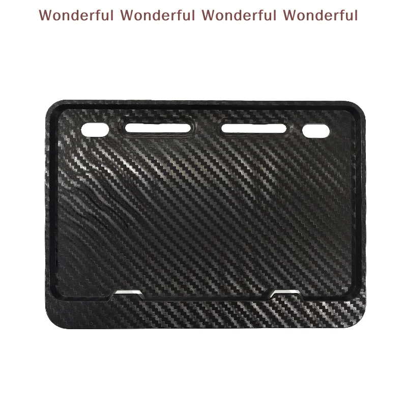 Card Holder Frame Universal Motorcycle License Plate Frames Rustproof Holders for Front And Rear