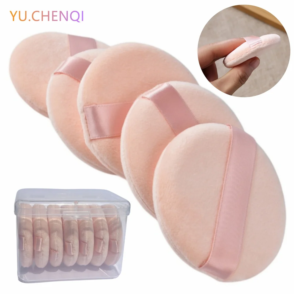 7Pcs Boxed Makeup Sponge Powder Puff Blender Soft Cushion Skin Color Cosmetic Sponge Professional Beauty Makeup Foundation Tools