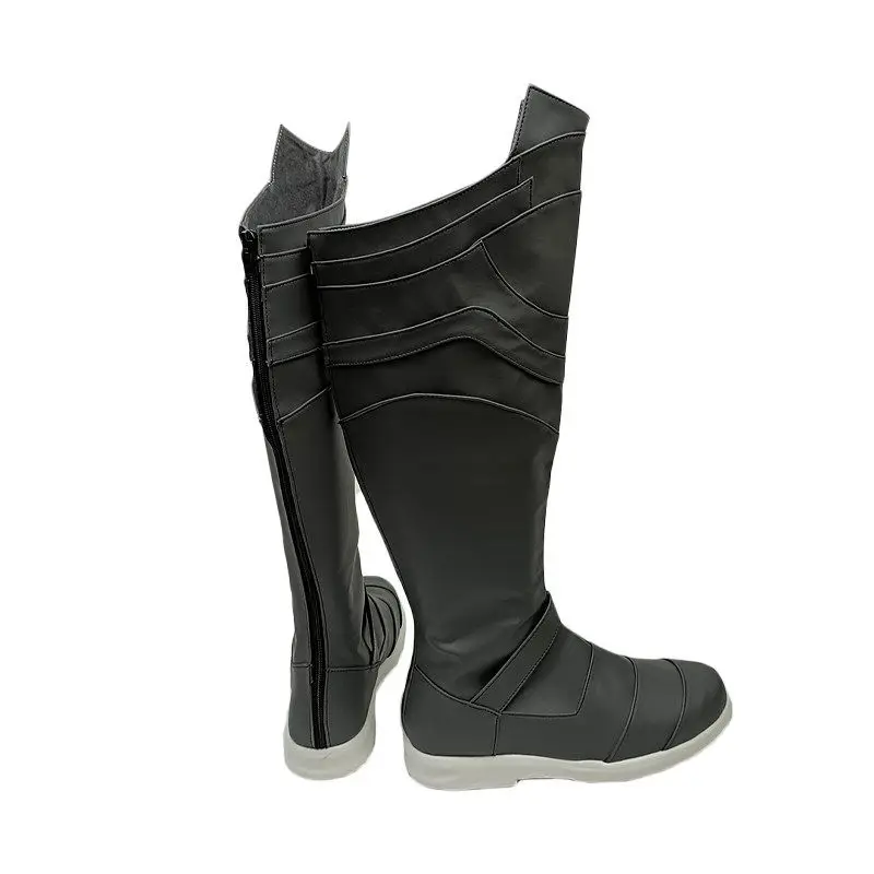 Anime Fire Emblem: Three Houses Dimitri Alexandre Blaiddyd Cosplay Shoes Black Long PU Leather Boots For Halloween Carnival