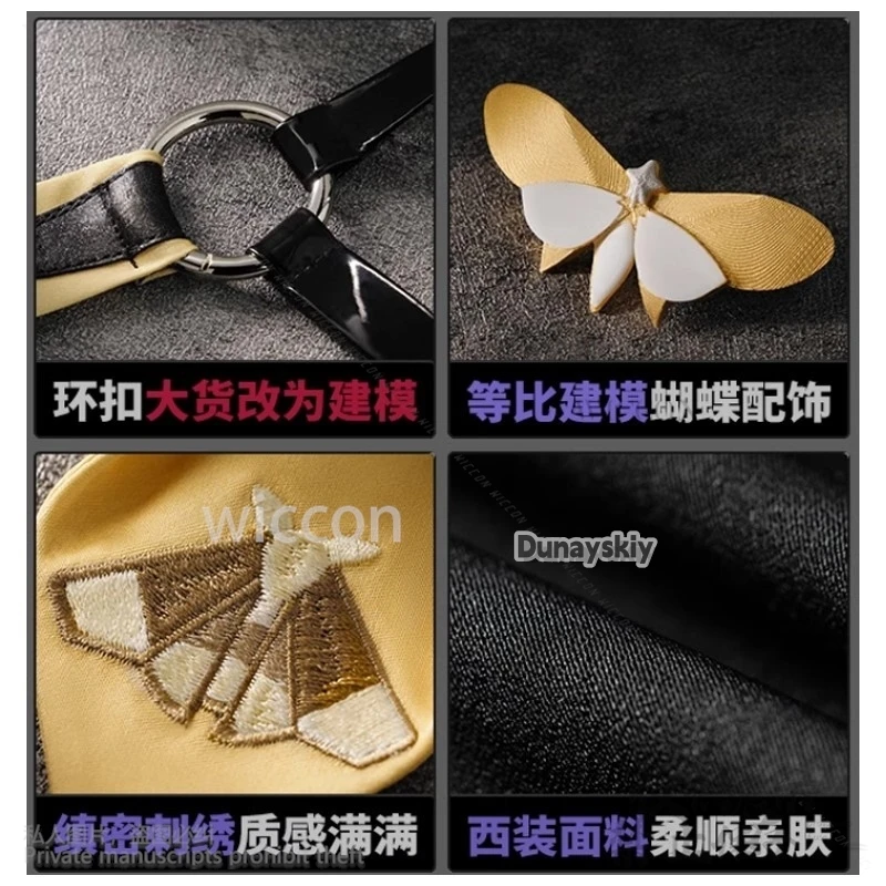 أنيمي لعبة Zenless منطقة صفر تأثيري إيفلين زي معطف السراويل شعر مستعار لجميع القديسين حفلة عيد الميلاد الفتيات امرأة لعب الأدوار حسب الطلب