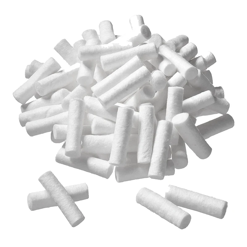 1000PCS  Gauze Rolls, Cotton Rolls Super Absorbent Nosebleed Plugs For Mouth