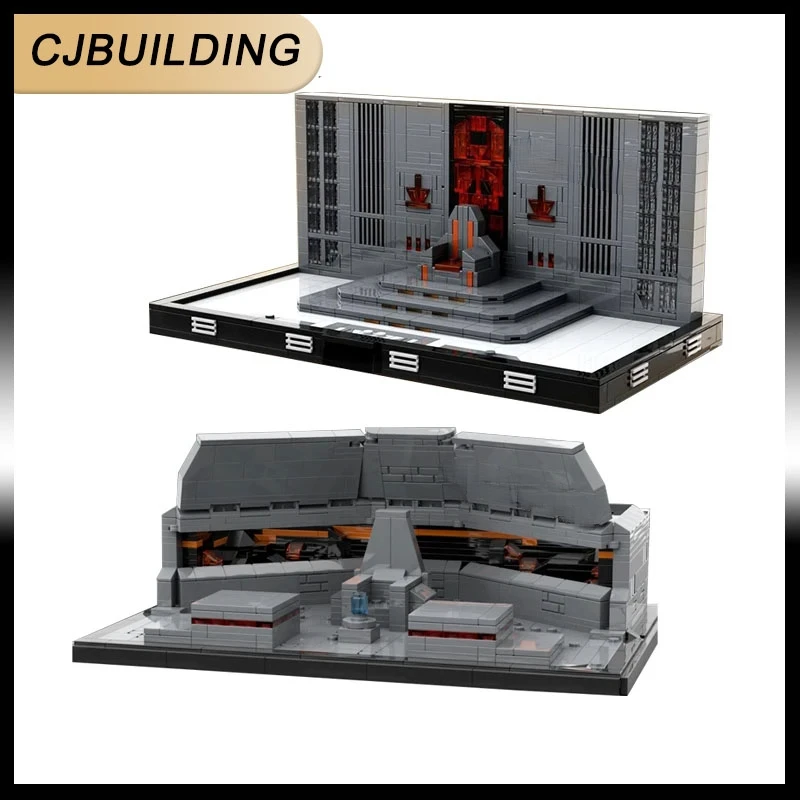 Space Wars Movie Model Throne Room Empire Castle MOC Building Blocks Bricks DIY Assembly Puzzle Idea Toys  MOC-113137