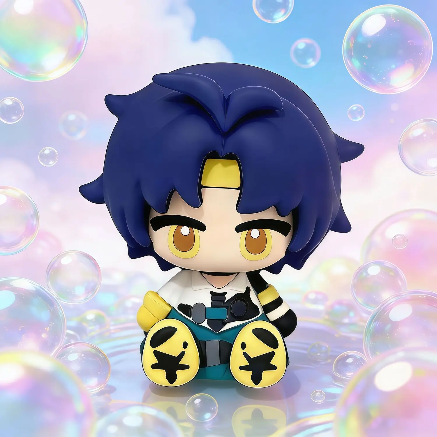 Hot Zenless Zone Zero Asaba Harumasa 8cm Chibi GK Figure Model Limited Edition Anime Game Cosplay Prop for Fans Collection Gift