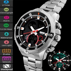 SKMEI 2016 New Watches Men Luxury Brand Fashion Casual Business Sports Wrist watches Dual time Digital Analog Quartz Watch