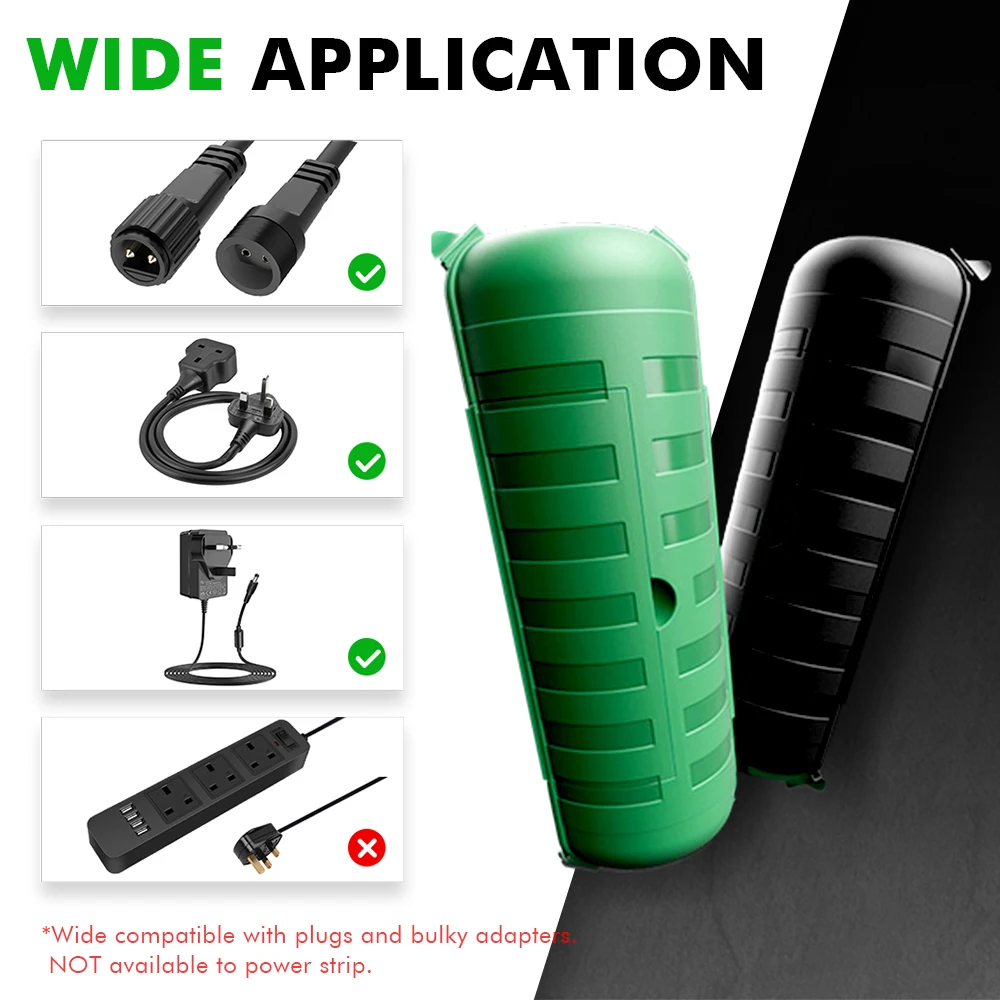 

Крышка удлинителя 29x11x7,5 см, устойчивая к ультрафиолетовому излучению, инструменты не требуется, подходит для кабелей 12-16awg для газонов, электроинструментов, фонтан, праздничный декор