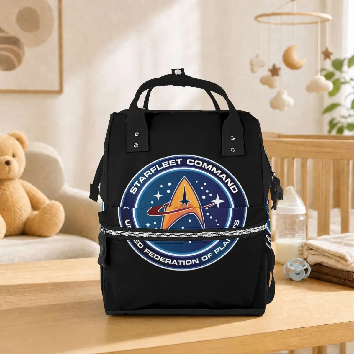 Star Treks Science Fiction TV Series Student Backpack School Bag Hiking Travel Daypack for Men Women Bookbag Shoulder Bags
