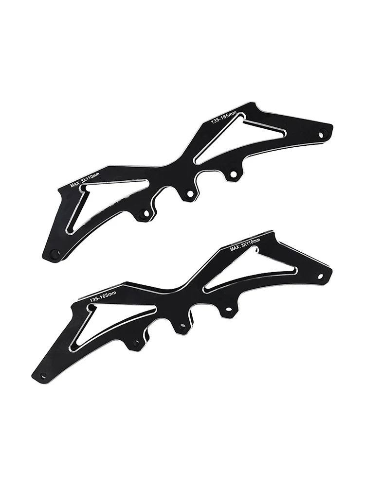 Frame Base Black Wheel Bracket CNC Exquisite Design Light Weight Lnline Speed Strong Wear Resistant 3 Wheels 4 Wheel