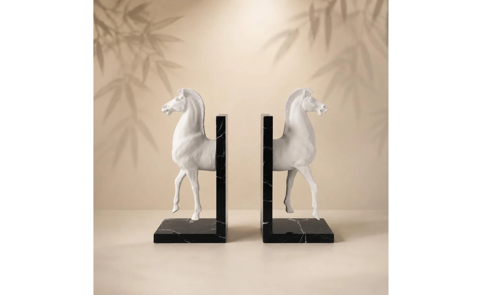 Horse Head Bookend Decorative Horse Head Bookends Creature Bookend Desktop Decoration Home Decor Rustic for Bookshelf, Desk