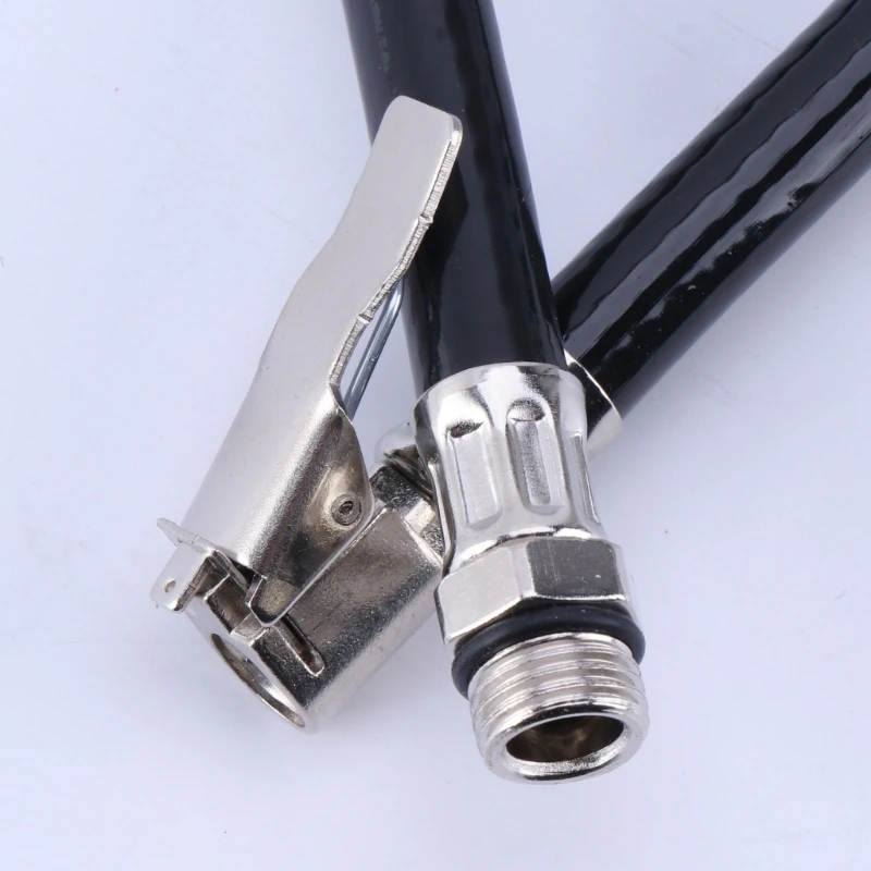 Car Bicycle Motorcycle Bike Flexible Clip On Air Tyre Tire Chuck Inflator Hose M126 hot sale