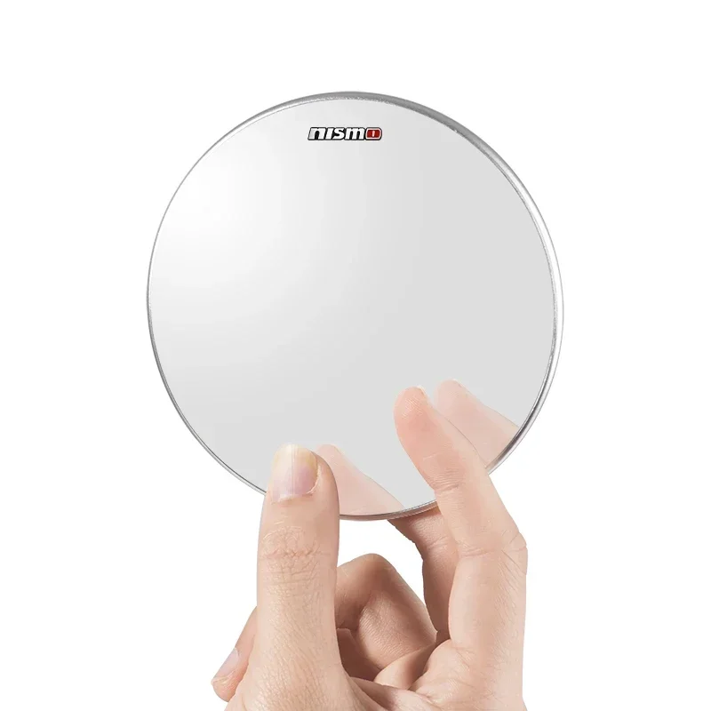 2Pcs Car Blind Spot Rear View Mirror Wide Angle Adjustable Small Round Mirror For Nissan Nismo Emblem R34 GTR Tiida Teana Xtrail
