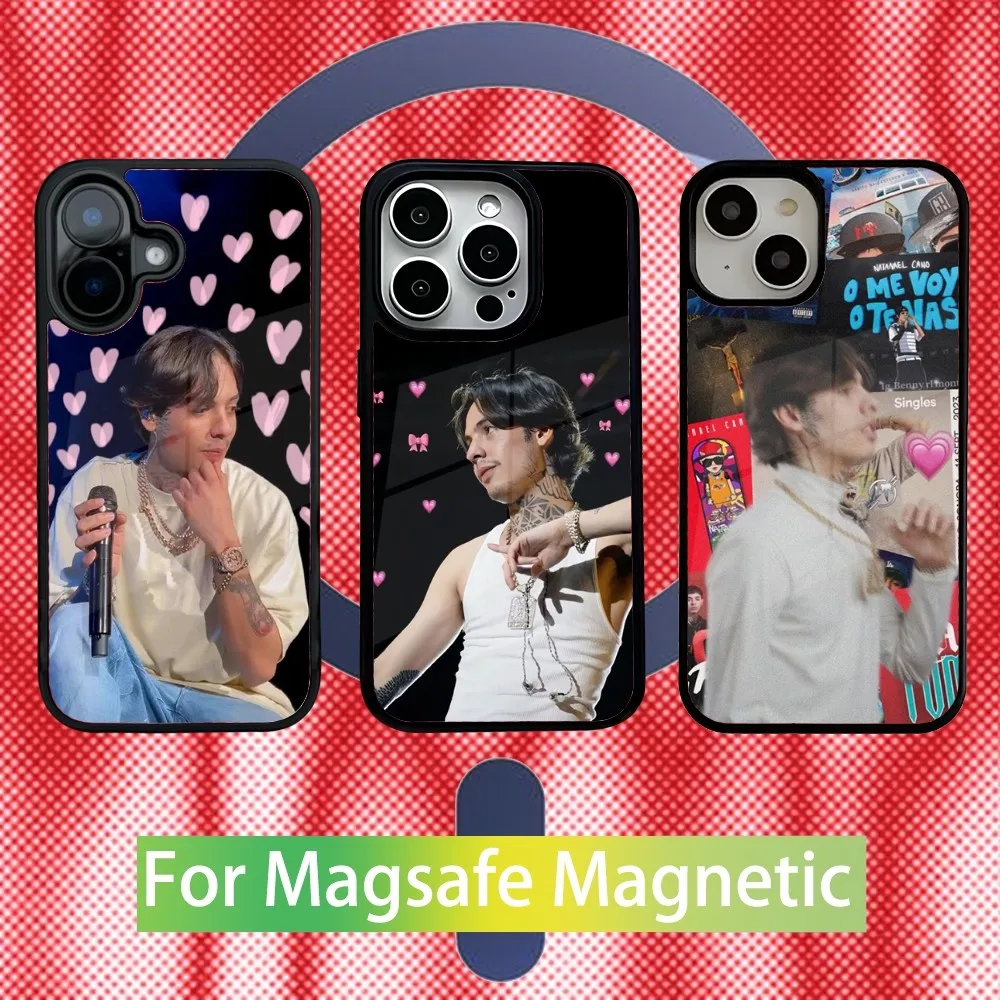 

N-Natanael C-Cano Raper Phone Case For iPhone 16,15,14,13,12,11,Pro,Max,Plus,Mini,SE New Magsafe Magnetic Wireless Charging