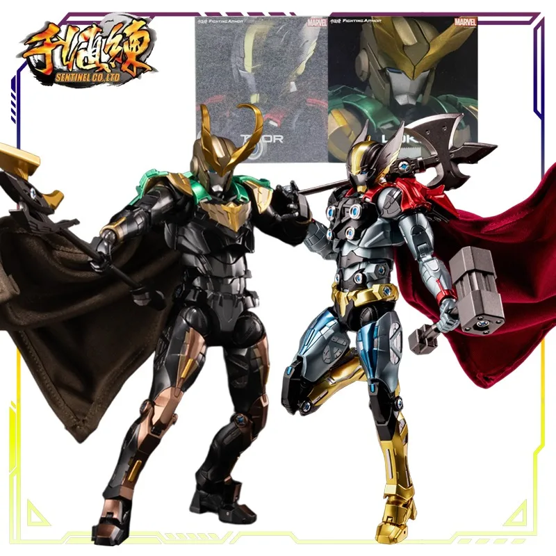 

Sentinel Original Fighting Armor Marvel Series Thor The Thunder God\Loki Anime Action Figure Model Toys Ornaments Gifts Fo Boys