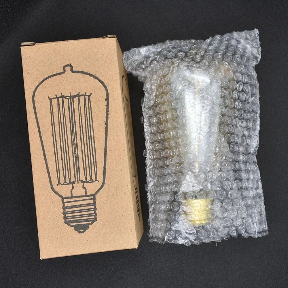 ST64 Industrial Edison Style Bulb Dimmable Tungsten Lamp Retro Vintage Decorative Lighting For Home Pendant