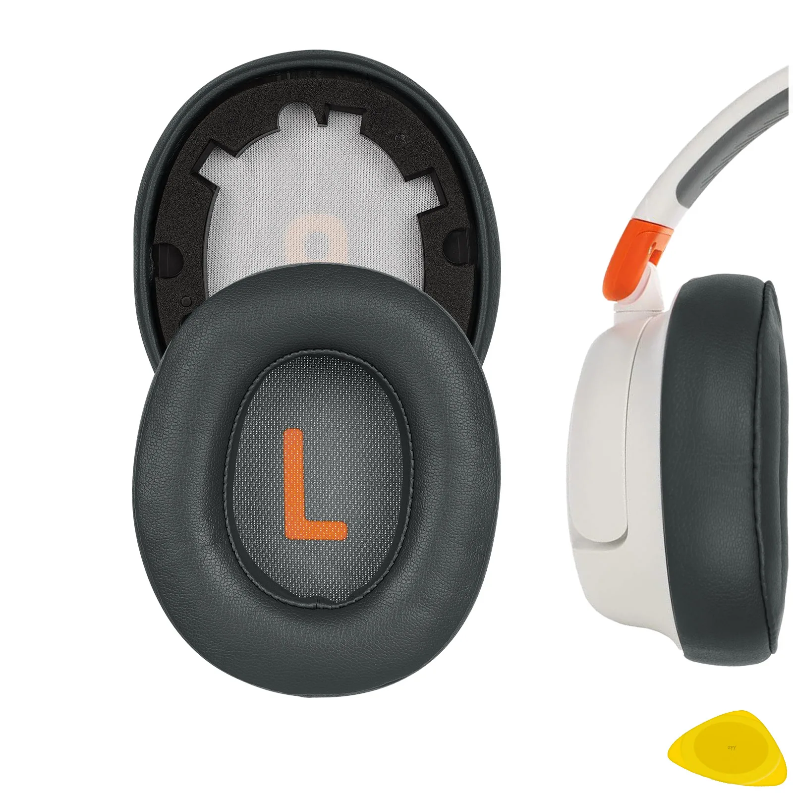 Geekria QuickFit Replacement Ear Pads for JBL JR460 Headphones Ear Cushions, Headset Earpads