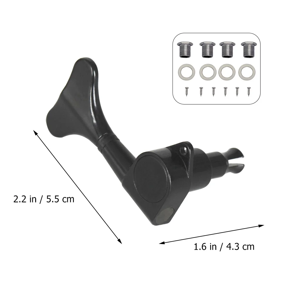 

1 Set Electric Bass Guitar Sealed Tuning Pegs Tuning Knob Ukulele String Pegs Durable Premium Guitar Accessories Locking Machine