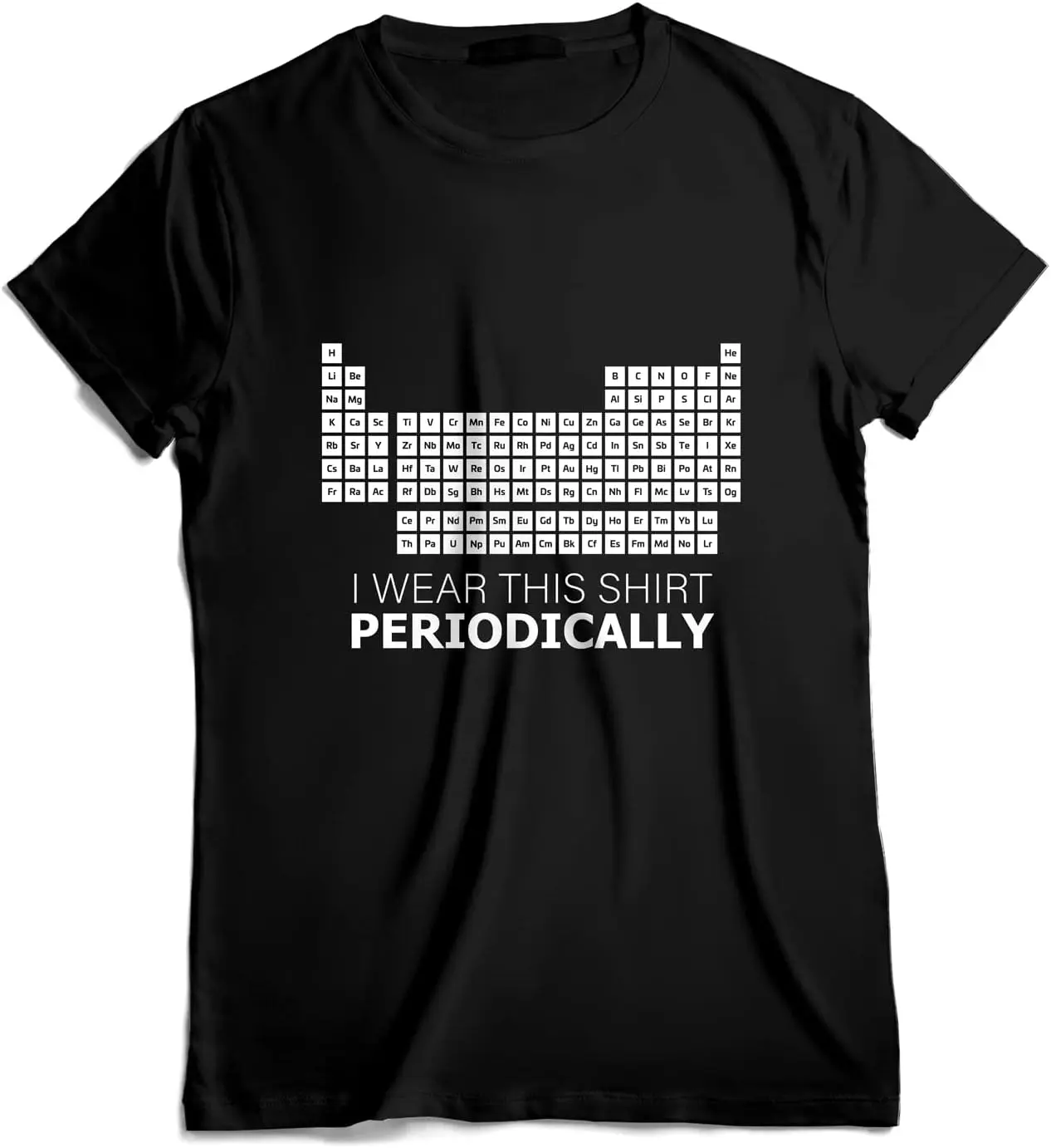 

GotPrint Unisex Funny Science Periodic Table T-Shirt | Chemistry Table Elements Humorous Shirt | Casual Graphic Novelty Tee