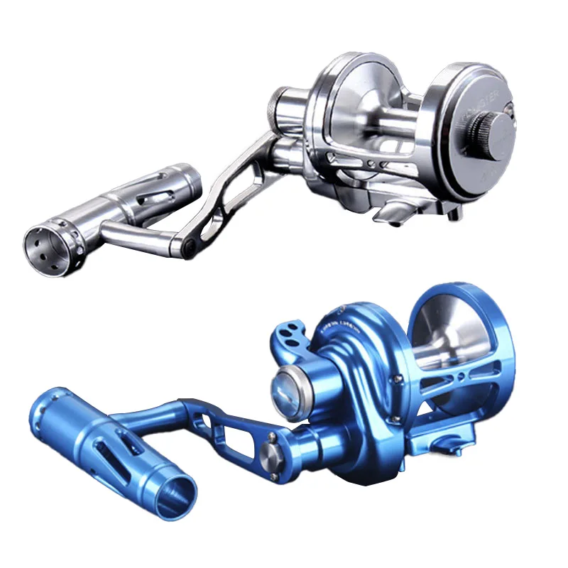 

Jetshark 4.9:1 450g Trolling Reel Sea Metal Fishing Max Drag 35kg Fishing Reels Slow Jigging Reel For Fishing